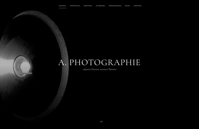 Site web photographe professionnel Genève - A. Photographie portfolio